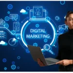 Digital marketing strategy concept